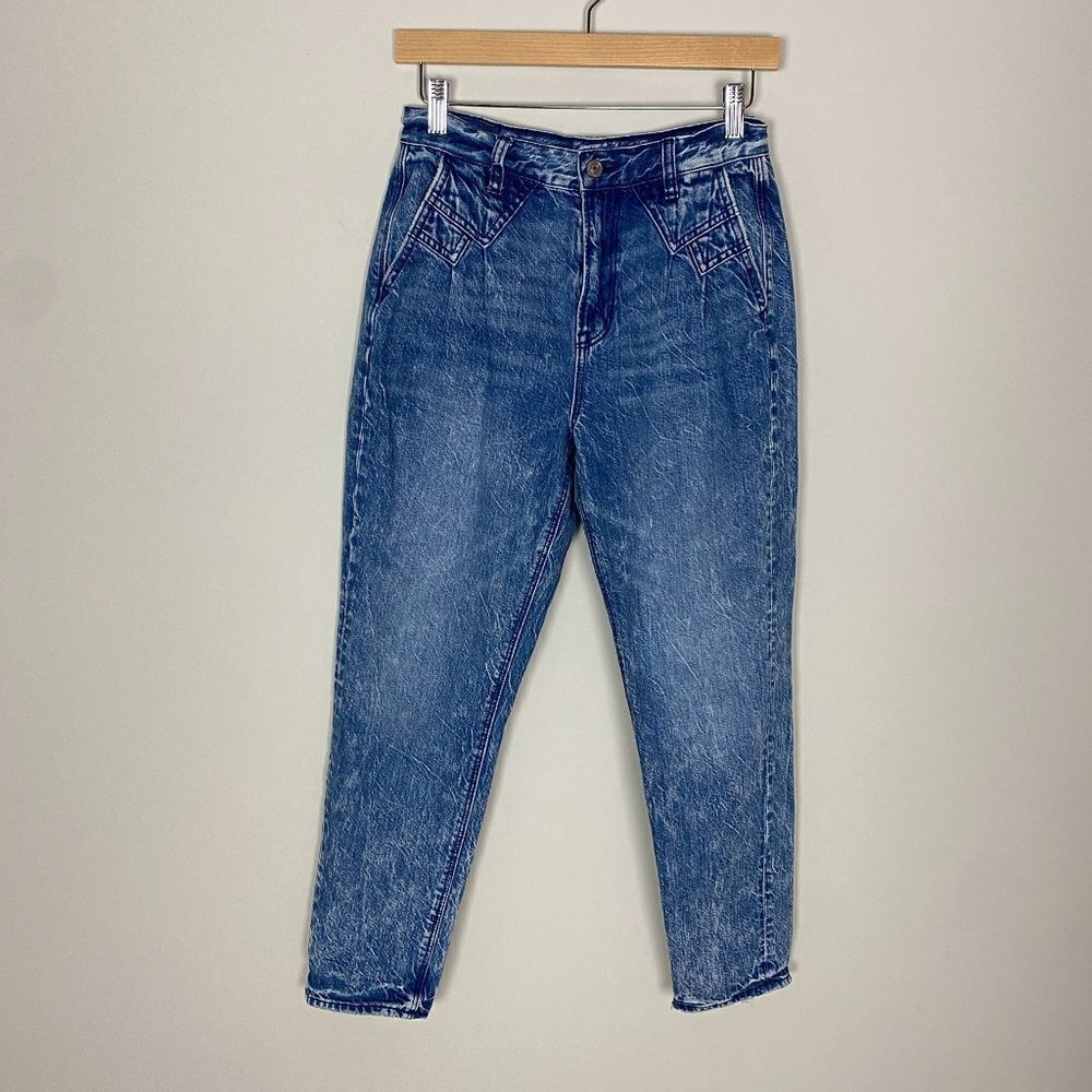 American Eagle Mom Jeans Womens 4 Acid Wash Hi Rise‎ Ankle Western Style Country